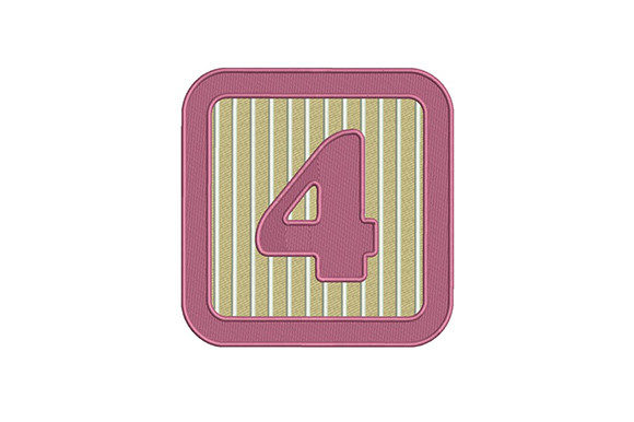 Four 4 Number Embroidery Design Review
