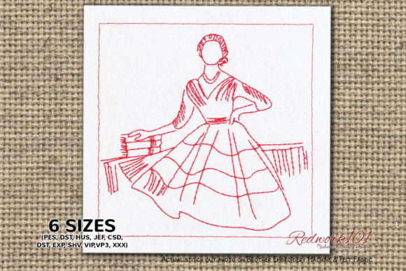 Girl with Books Embroidery Review