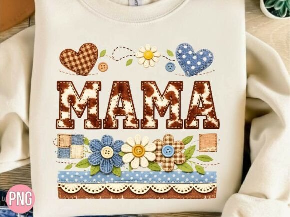 Mama Cow Print Floral Faux Embroidery Review