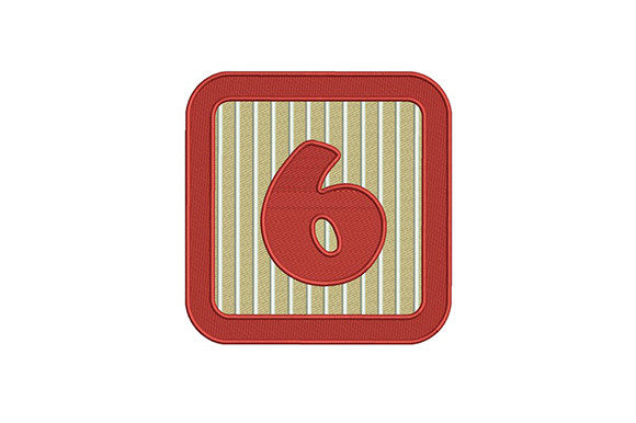 Red Frame 6 Number Embroidery Review