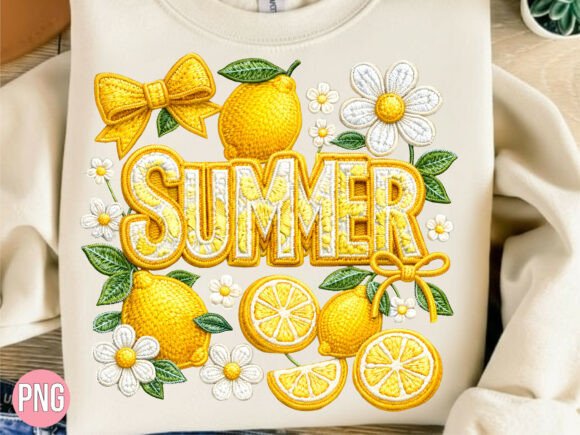 Summer Lemon Fruit Embroidery PNG SHIRT Review